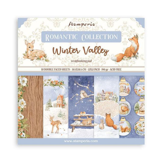 Blocco 10 fogli 30,5x30,5 (12"x12") Double Face - Winter Valley