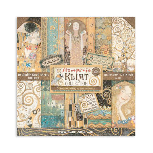 Blocco 10 fogli 30,5x30,5 (12"x12") Double Face - Klimt