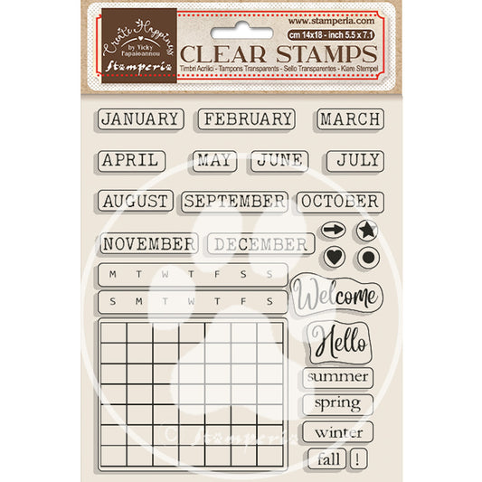 Timbro acrilico cm 14x18 - Create Happiness calendario