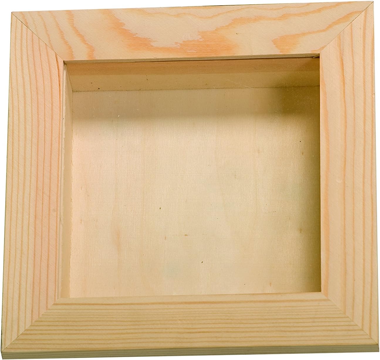 vetrina in legno con finestra in plexiglass