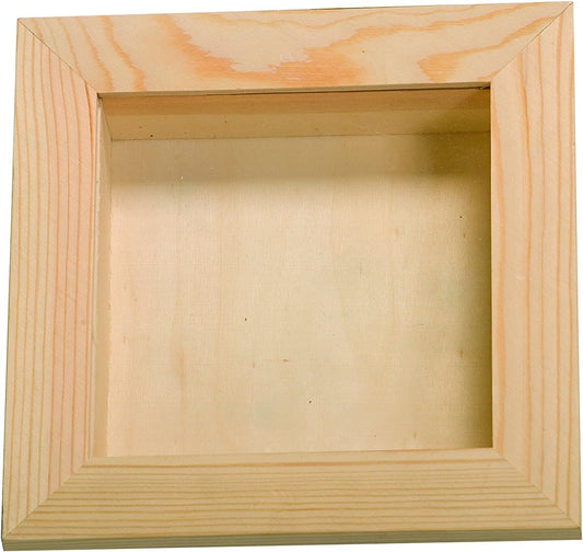 vetrina in legno con finestra in plexiglass